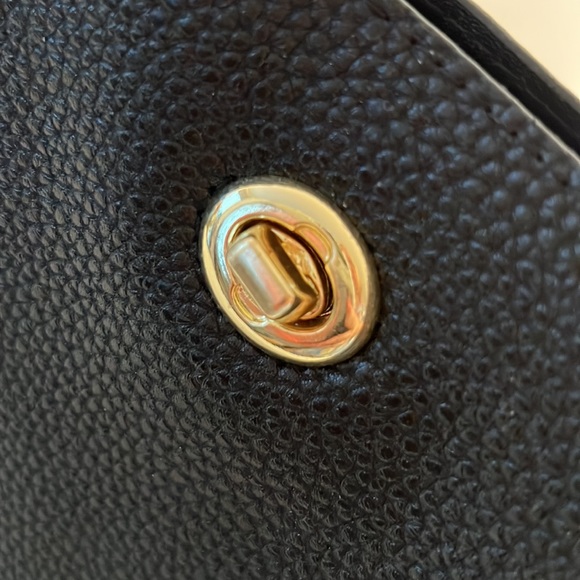 Black Fashion Vegan Leather Bucket Bag with Handle and Shoulder Strap 9”x9”x5” - Picture 10 of 11